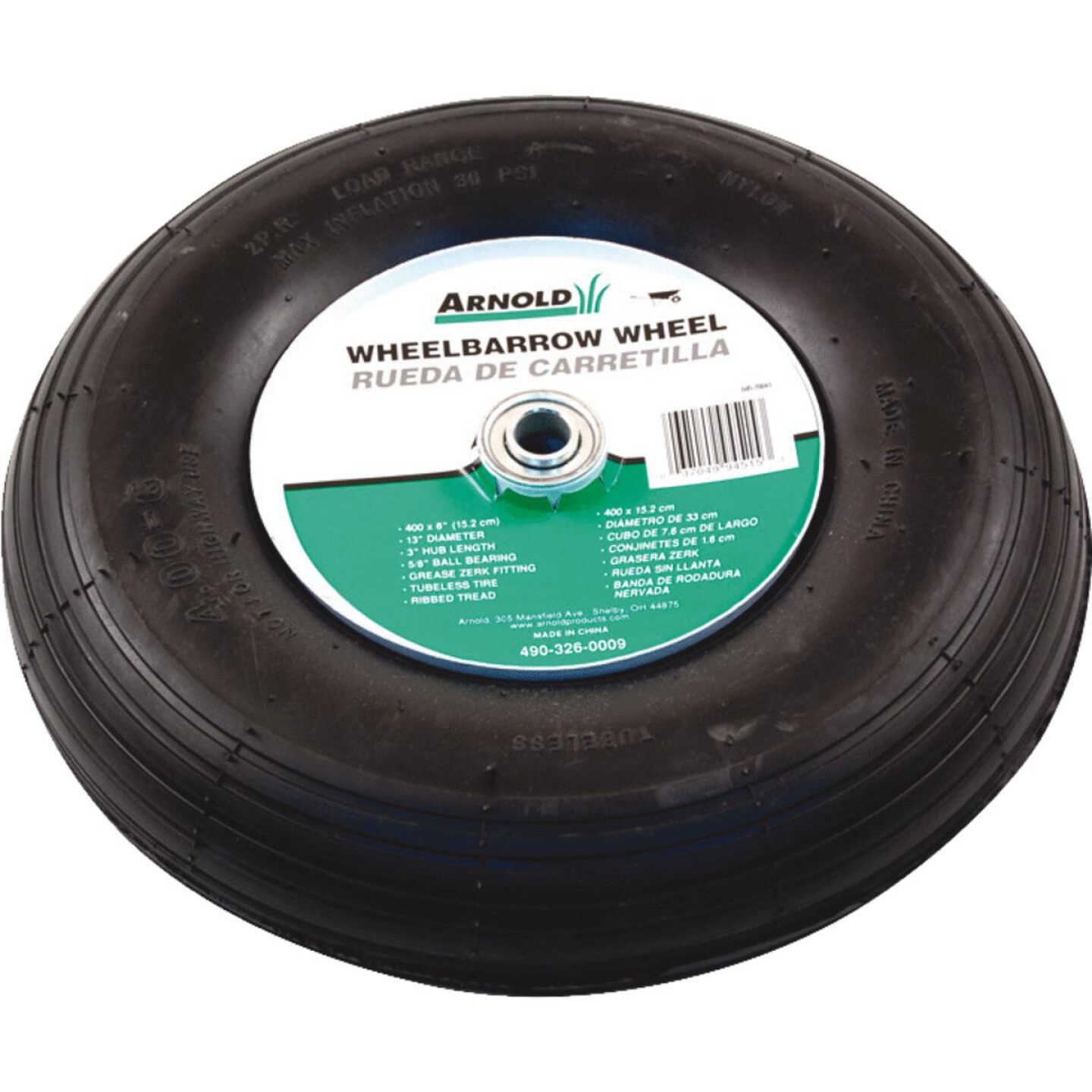 400X6 WHEELBARROW WHEEL Image 1