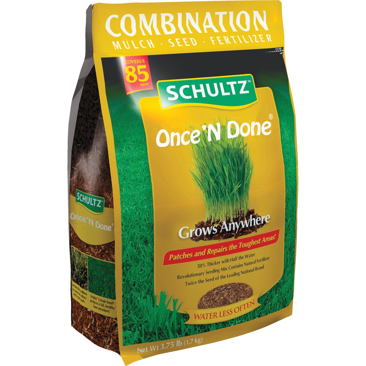 Schultz Once 'N Done 3.75 Lb. 85 Sq. Ft. Coverage Sun & Shade Grass Patch & Repair Image 4
