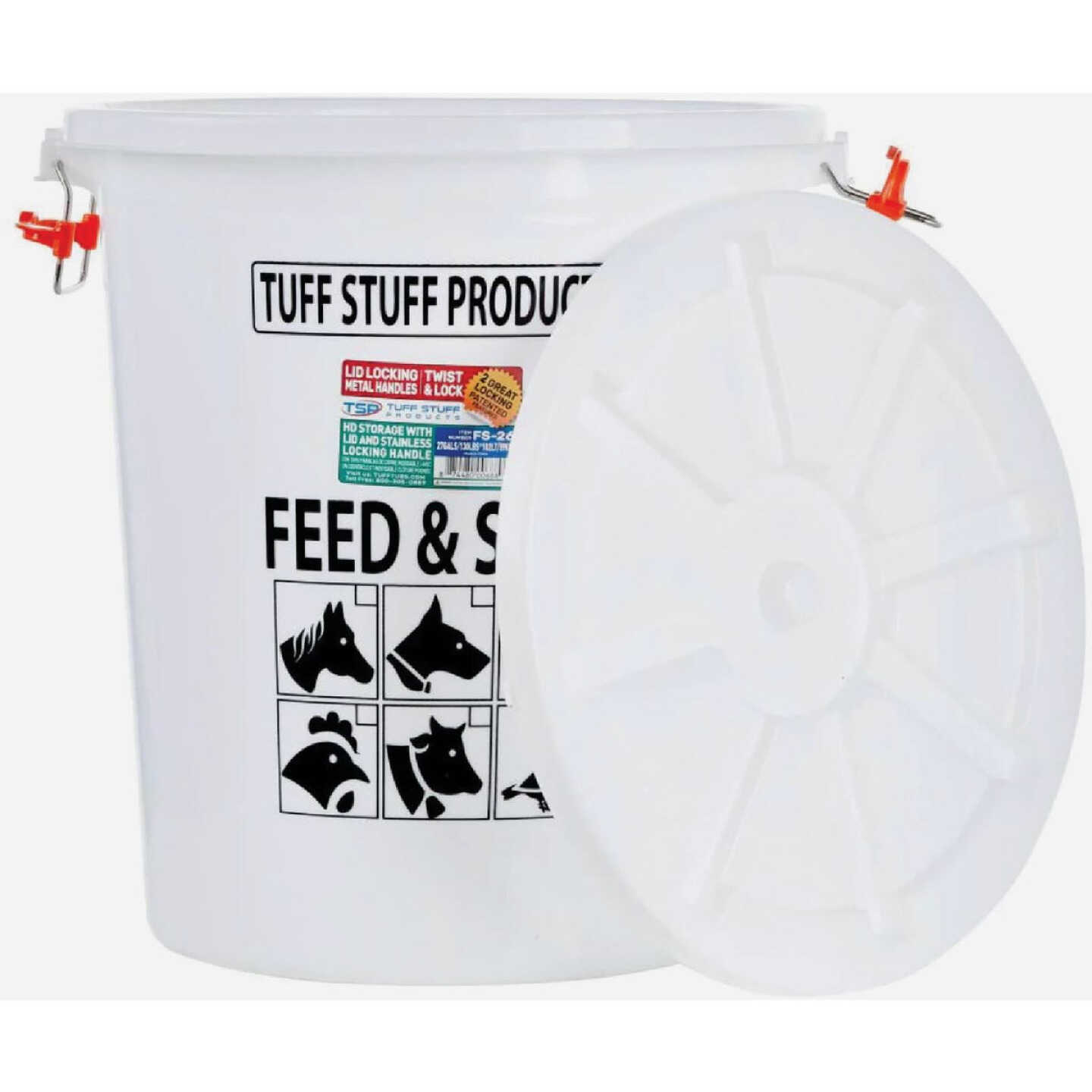 Tuff Stuff 12 Gal./50 Lb. Feed & Seed Storage Tub with Lid Image 3