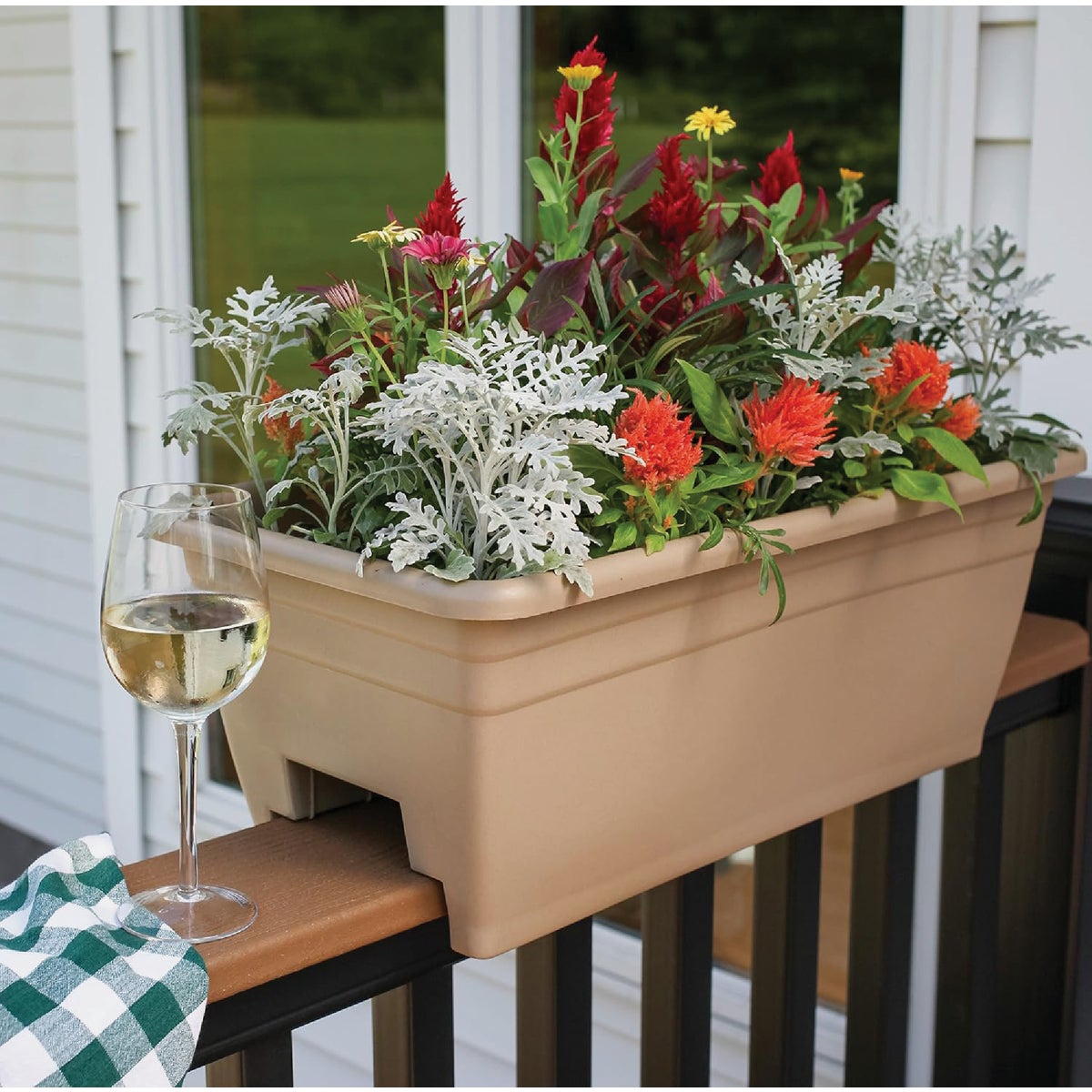 HC Companies 24 In. Sandstone Deck Rail Box Image 2