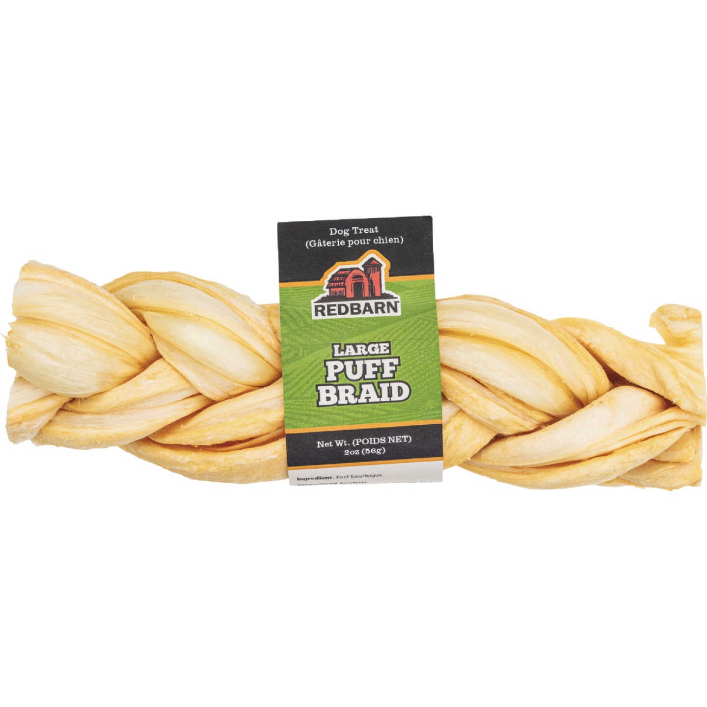 Redbarn Large Puff Braid Dog Treat Image 1
