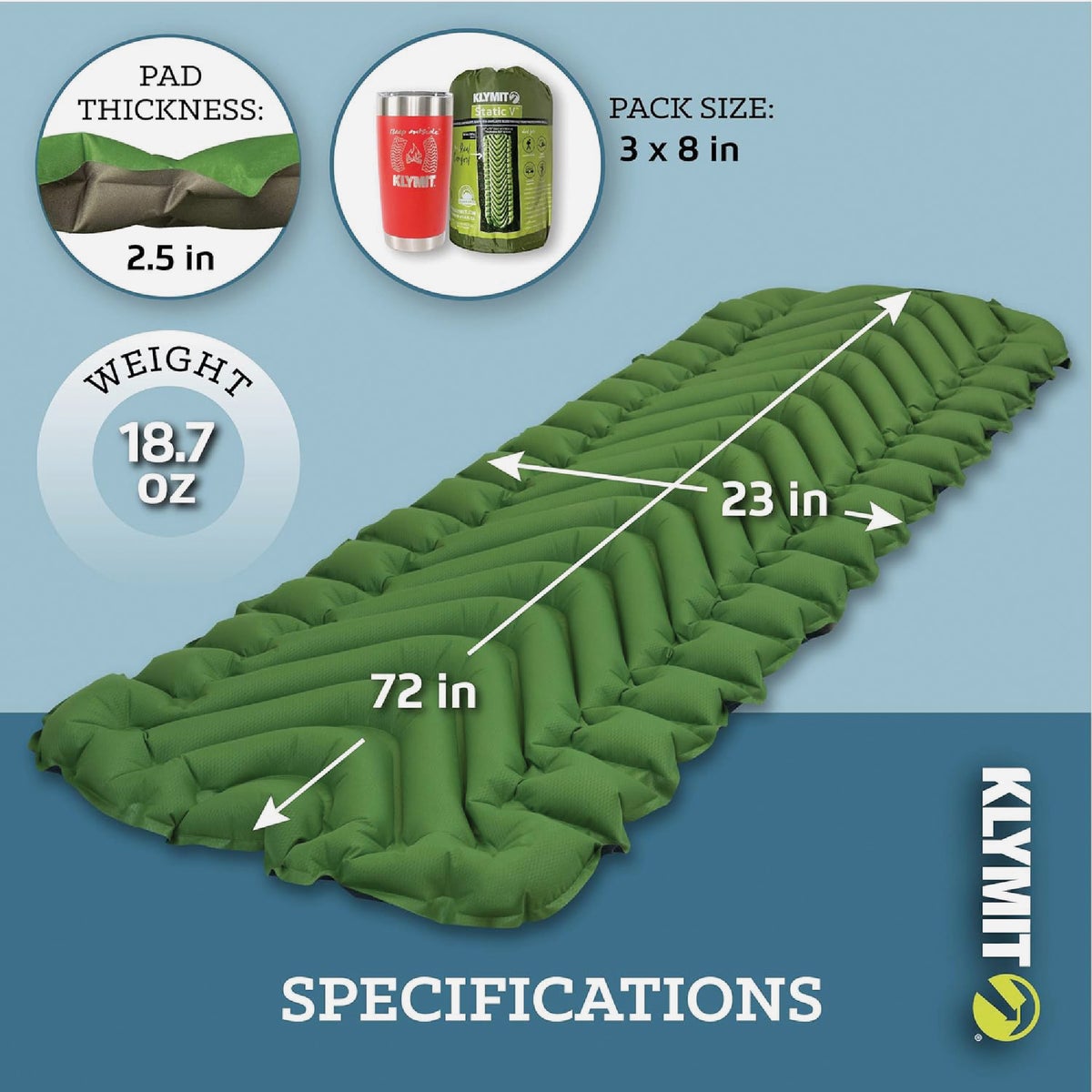 Klymit Static V Green Sleeping Pad Image 6