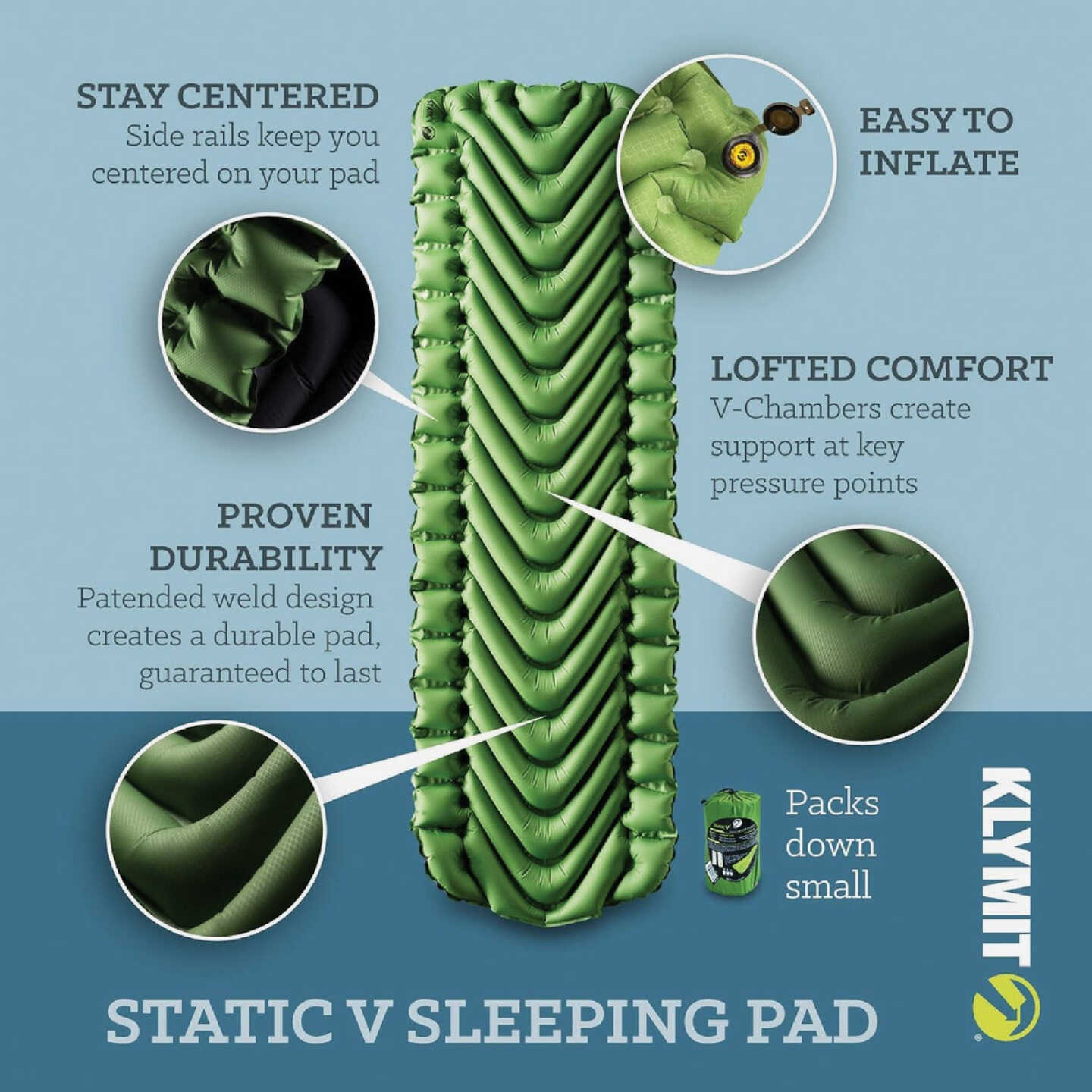 Klymit Static V Green Sleeping Pad Image 5