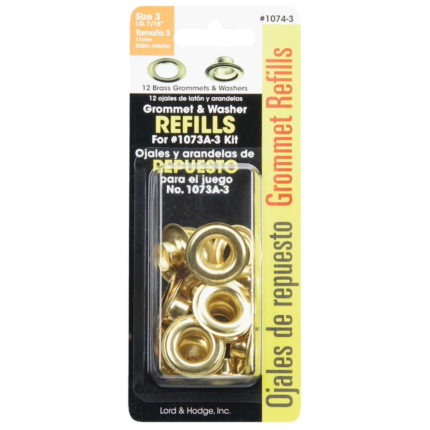 Lord & Hodge 7/16 In. Brass Grommet Refills (12 Ct.) Image 2