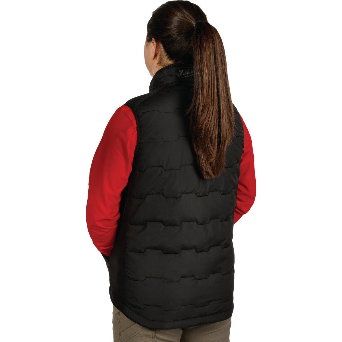 Milwaukee FREEFLEX Women's Medium Black Lightweight Insulated Vest Image 7