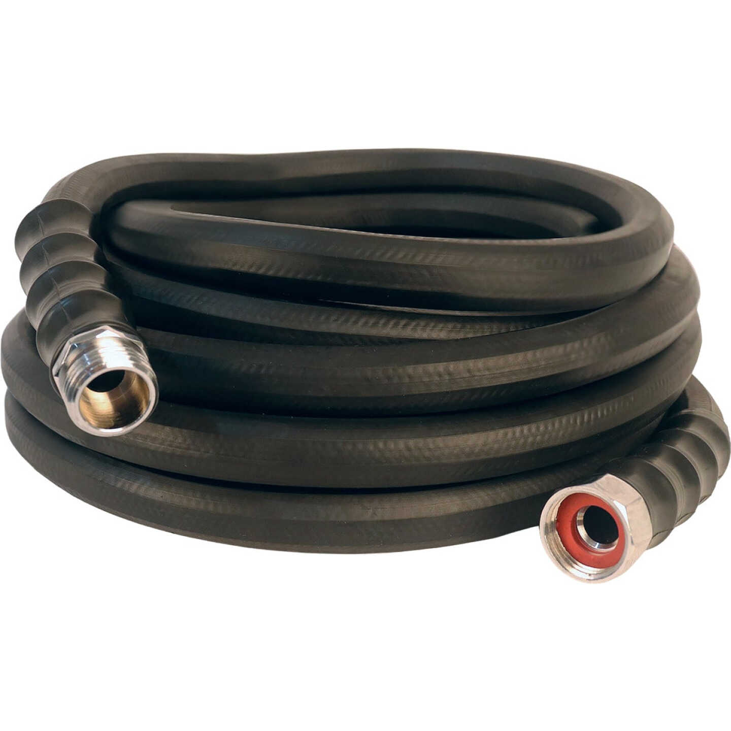 Green Thumb 5/8 In. Dia. x 25 Ft. Black Rubber Hot Water Garden Hose Image 2