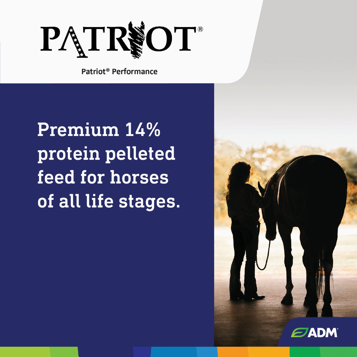 ADM Patriot 50 Lb. Performance Equine Feed Image 6