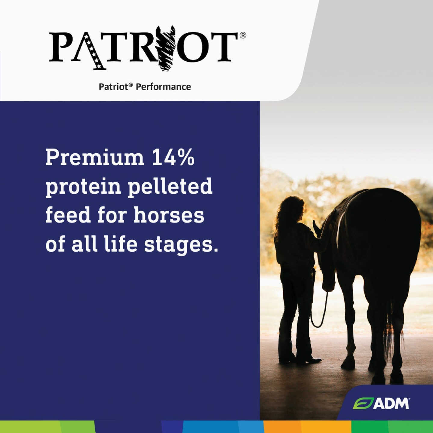 ADM Patriot 50 Lb. Performance Equine Feed Image 6