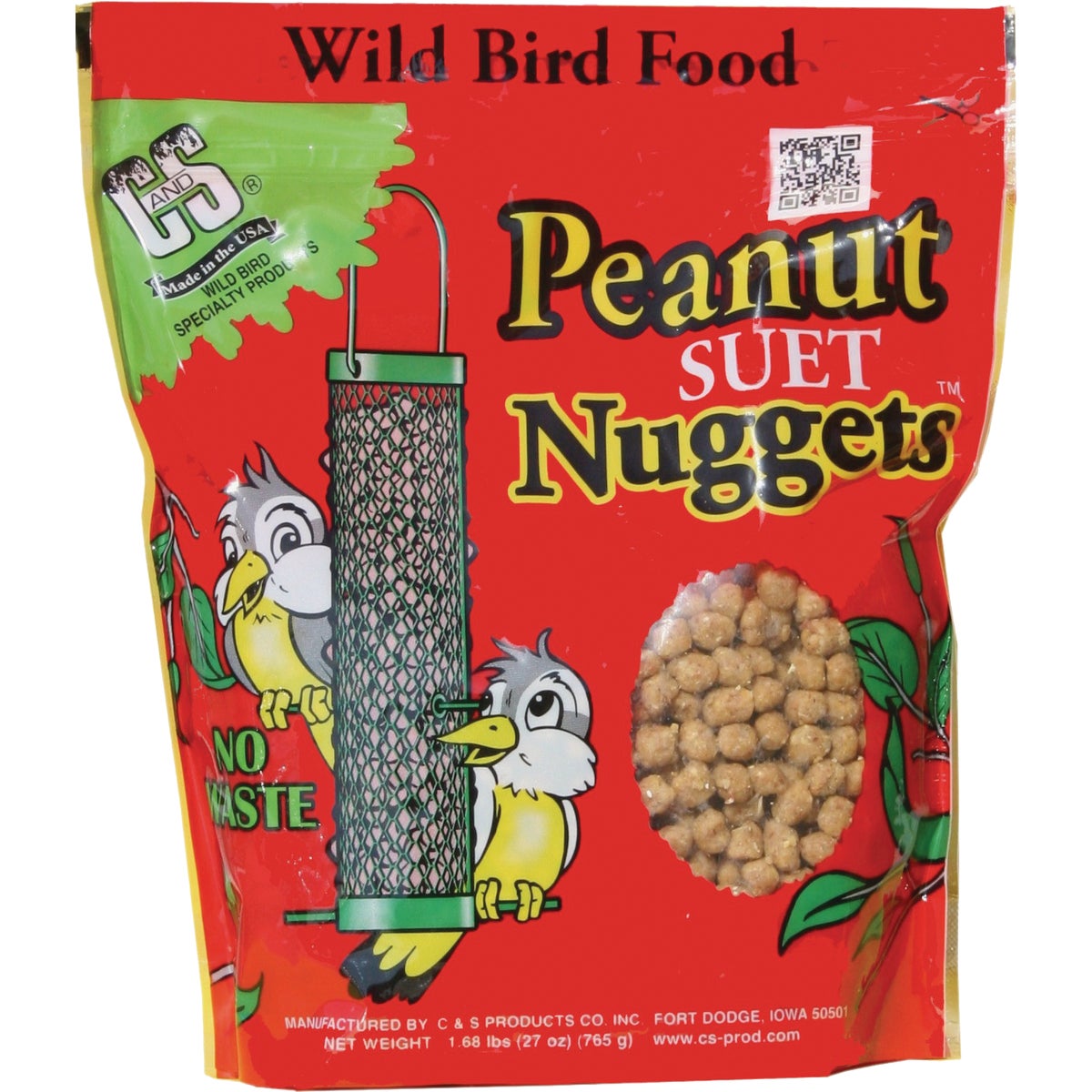 C&S 27 Oz. No Melt and Waste Free Peanut Suet Nuggets