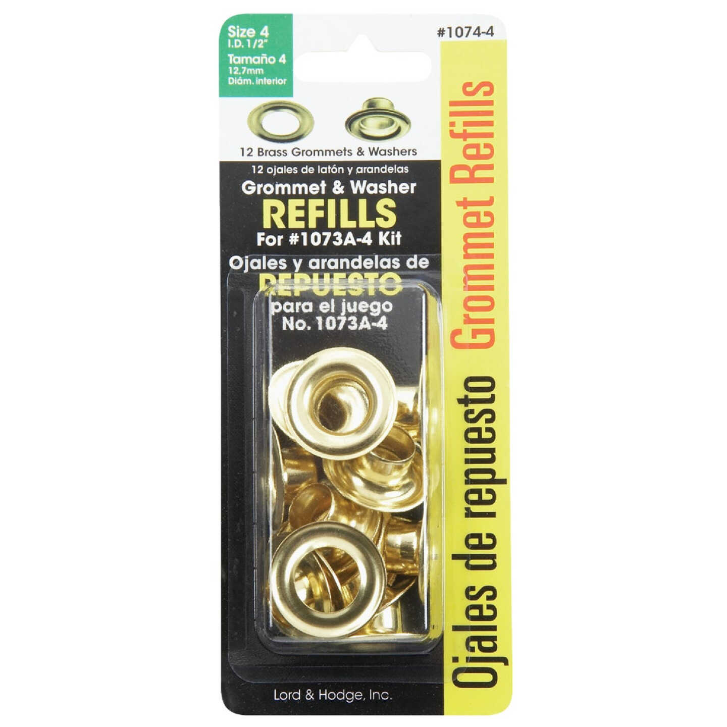 Lord & Hodge 1/2 In. Brass Grommet Refills (12 Ct.) Image 2