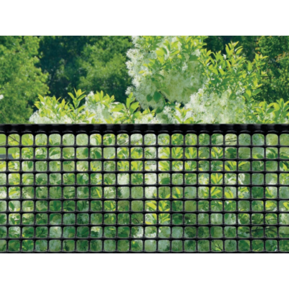 Tenax 3 Ft. H. x 15 Ft. L. Plastic Hardware Netting Garden Fence, Black Image 5