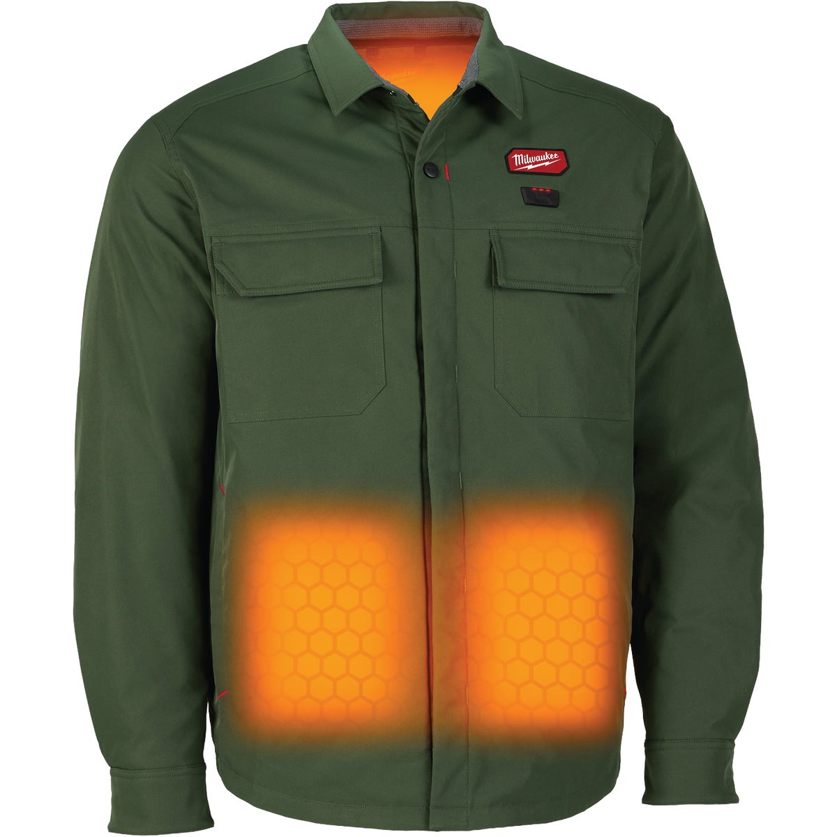 Milwaukee M12 Men's 2XL Green Heated Shirt Jacket Image 3