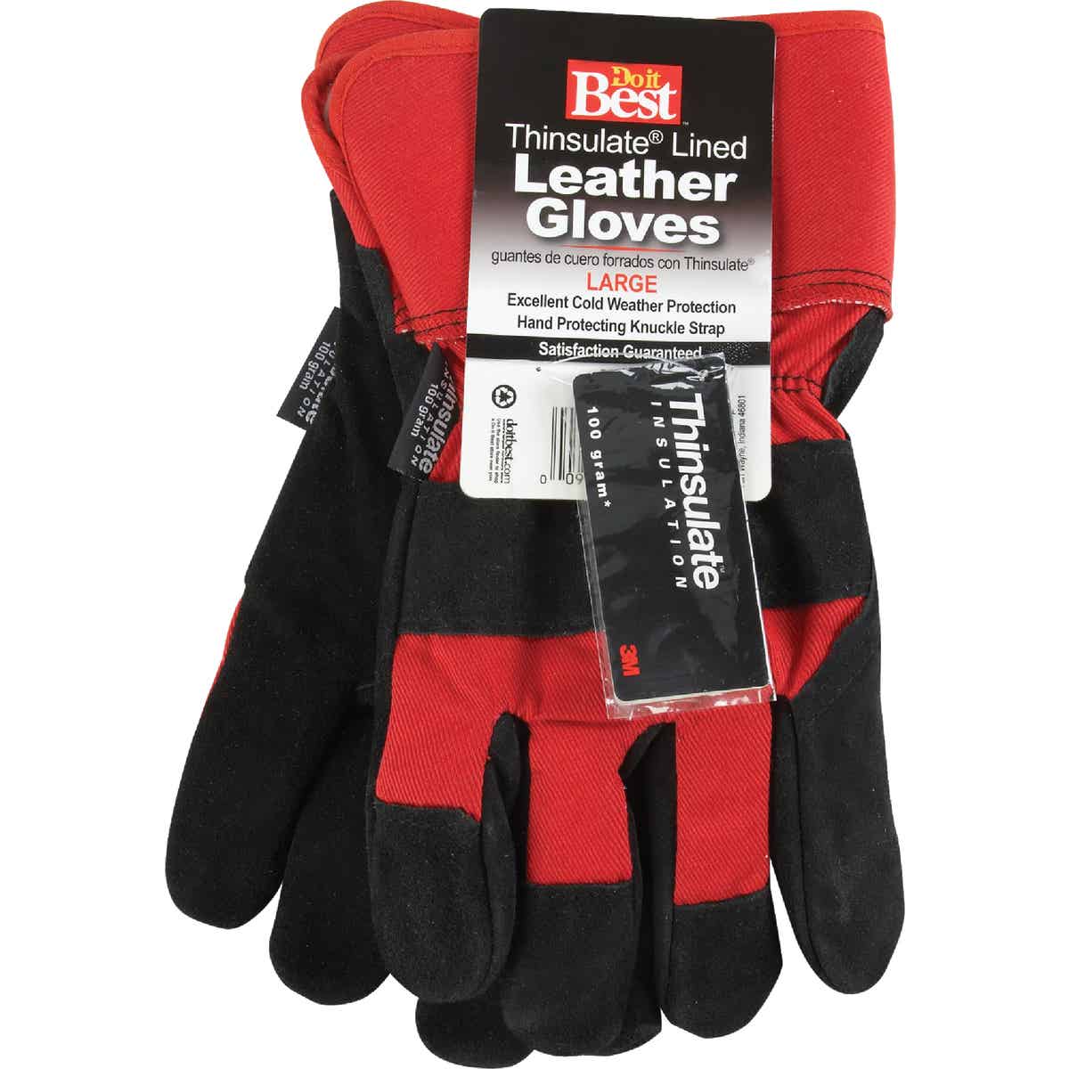 Do it Best Men's Large Leather Winter Work Glove Image 7