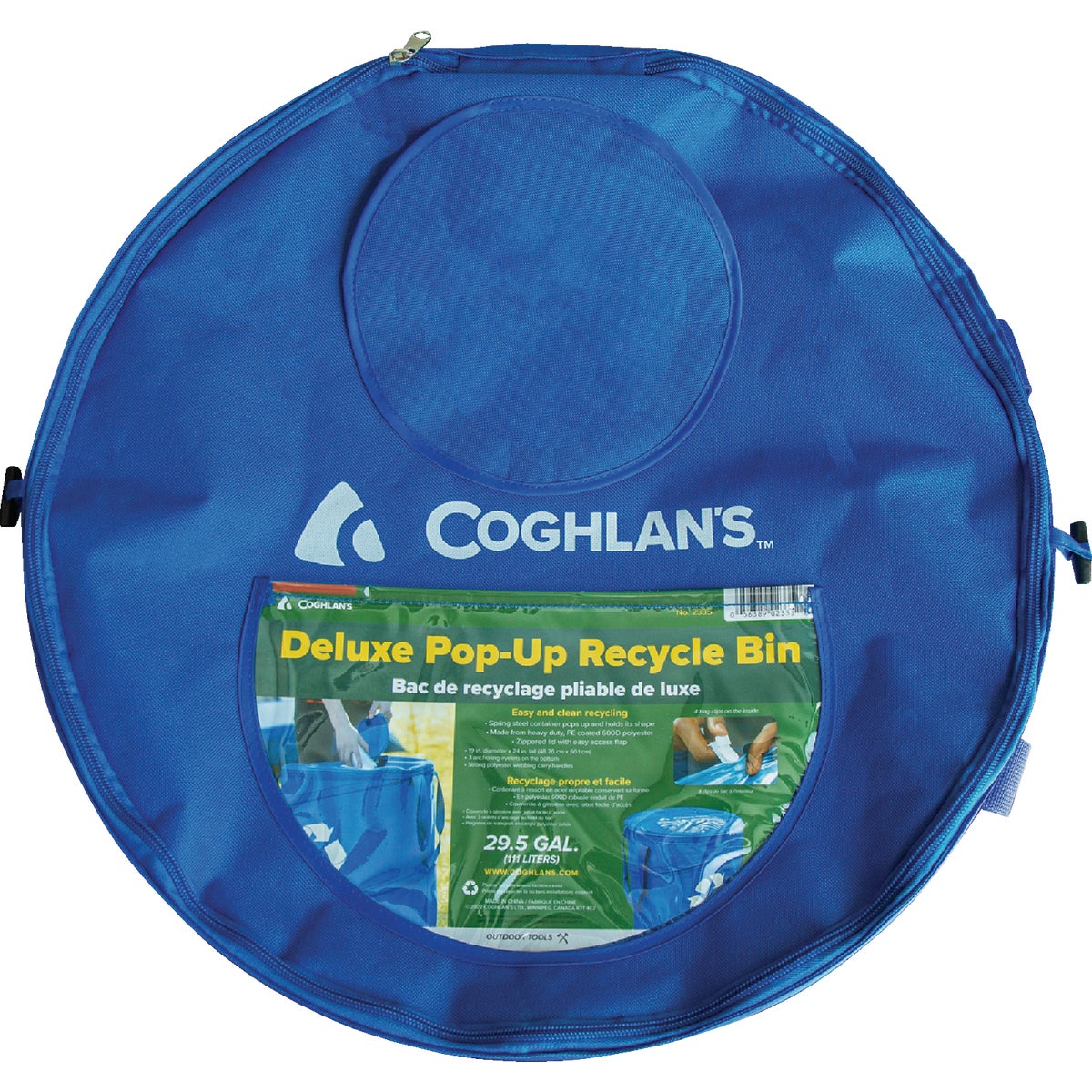 Coghlans 29.5 Gal. Deluxe Pop-Up Recycle Bin Image 2
