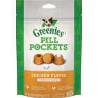 Greenies Tablet Pill Pockets Chicken Flavor Chewy Dog Treat (30-Pack) Image 1