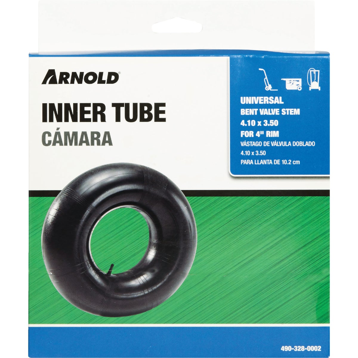 Marathon 4.10/3.50 - 4 Replacment Inner Tube with 90 Degree Valve Stem Image 2