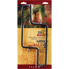 Panacea 7 In. W. x 4 In. H. Black Aluminum Railing Deck Mount Flower Box Bracket (2-Pack) Image 1