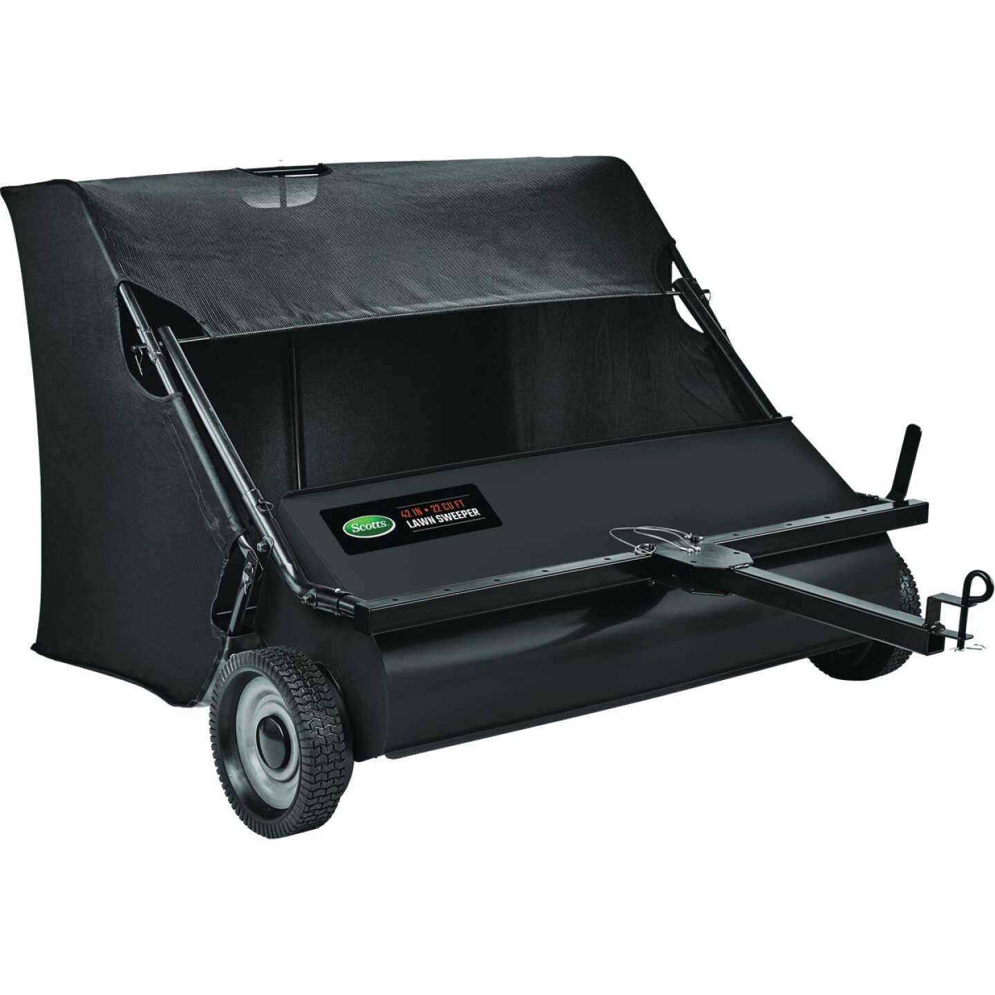 Scotts 42 In. 22 Cu. Ft. Tow-Behind Lawn Sweeper Image 1