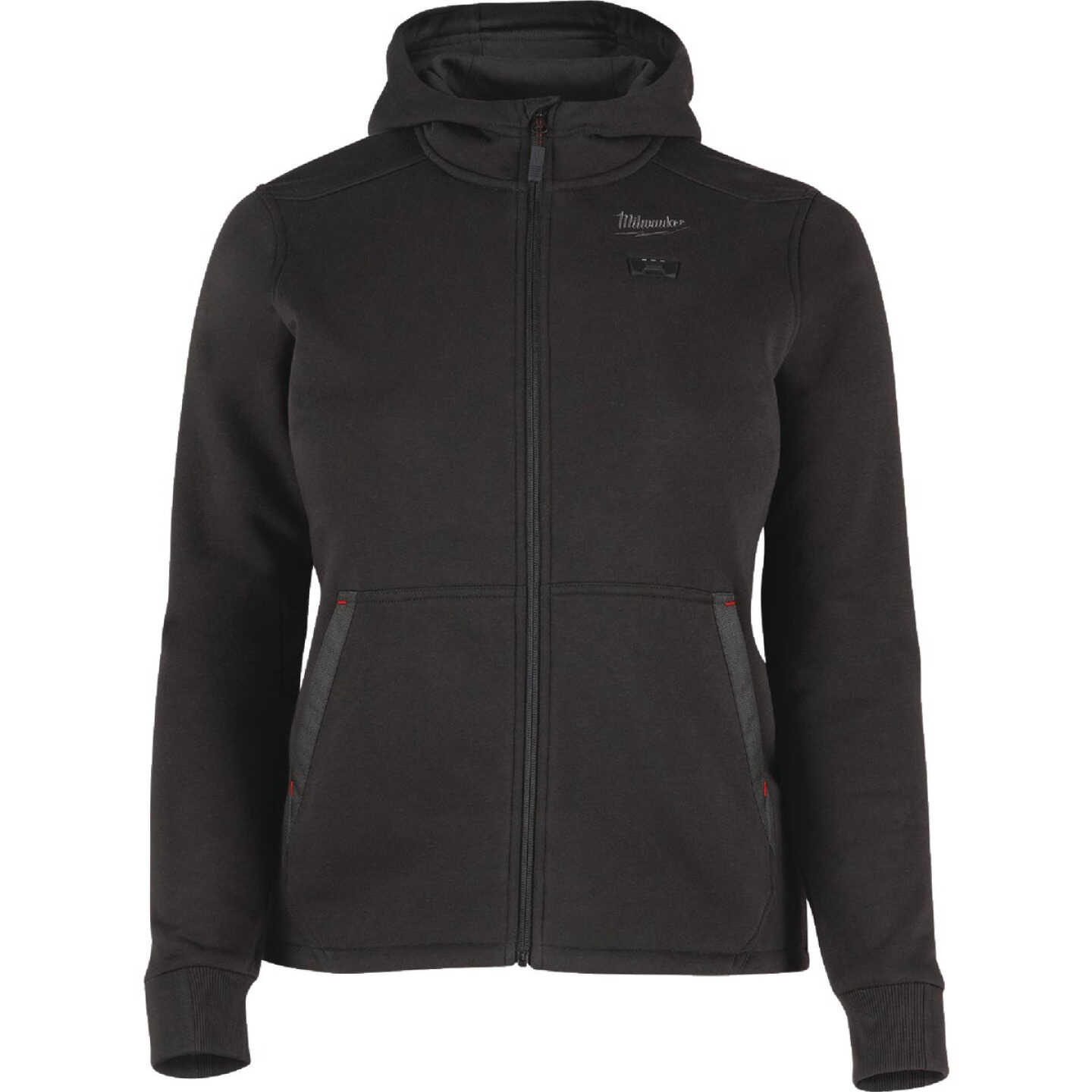 Milwaukee M12 Women's Large Black Full-Zip Heated Hoodie Kit Image 1