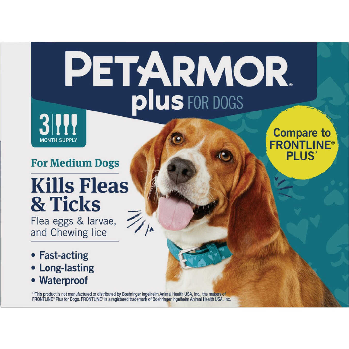 PetArmor Plus For Dogs 22 to 44 Lb. Flea & Tick Topical Treatment (3-Pack) Image 1