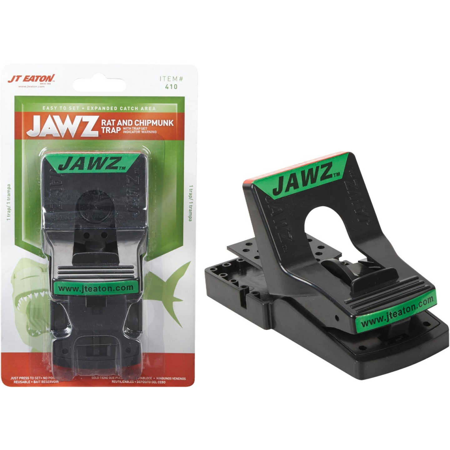 JT Eaton Jawz Mechanical Chipmunk & Rat Trap (1-Pack) Image 1
