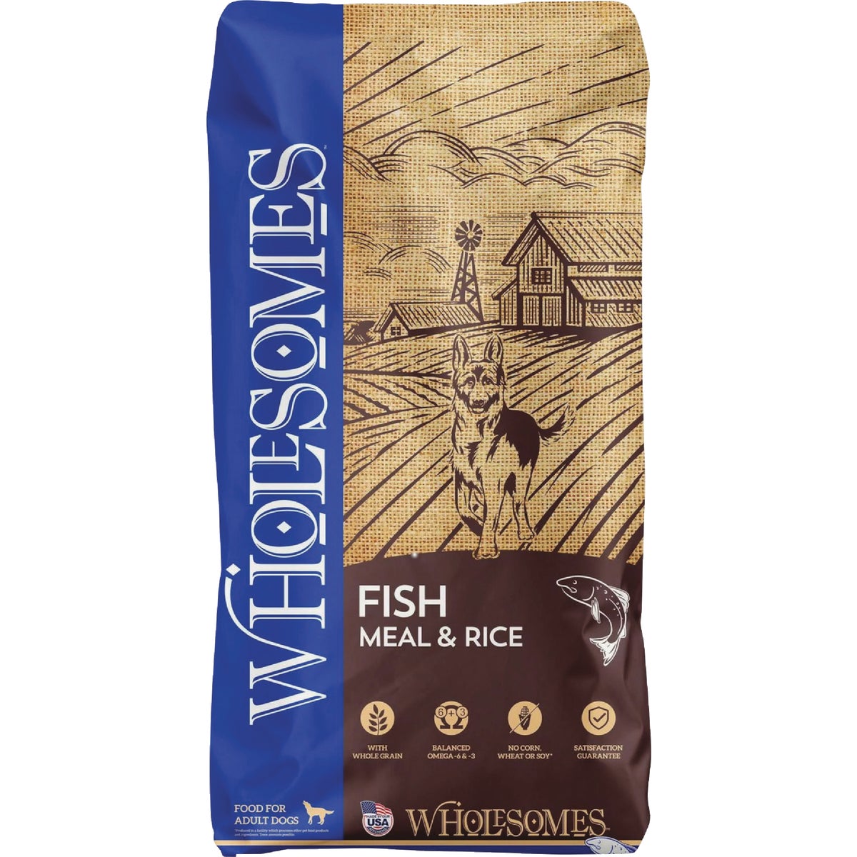 Wholesomes 40 Lb. Fish Meal/Rice Dry Dog Food