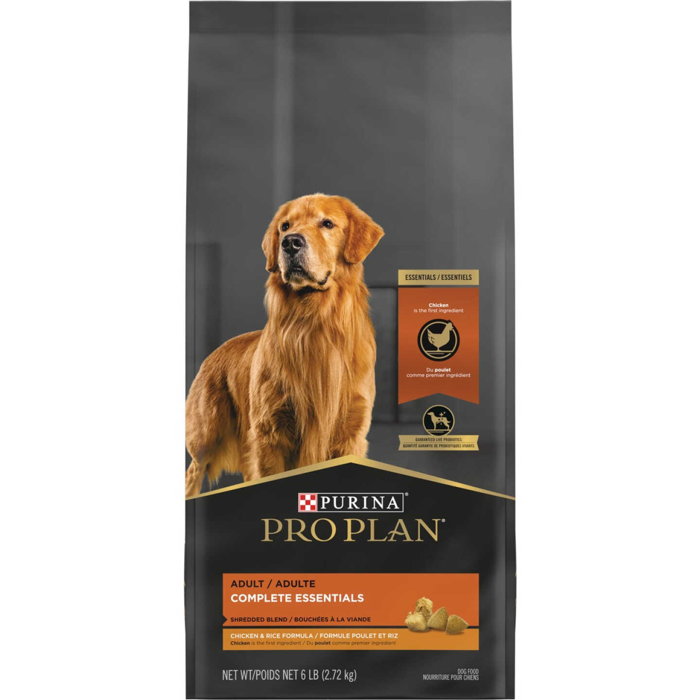 Purina Pro Plan Complete Essentials 5 Lb. Shredded Blend Chicken & Rice Formula Dog Food Image 1