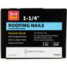 Do it 1-1/4 In. 11 ga Electrogalvanized Roofing Nails (218 Ct., 1 Lb.) Image 1