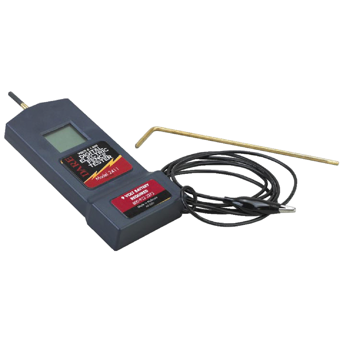 Dare Digital 5 In. W. x 7-1/2 In. H. Electric Fence Tester