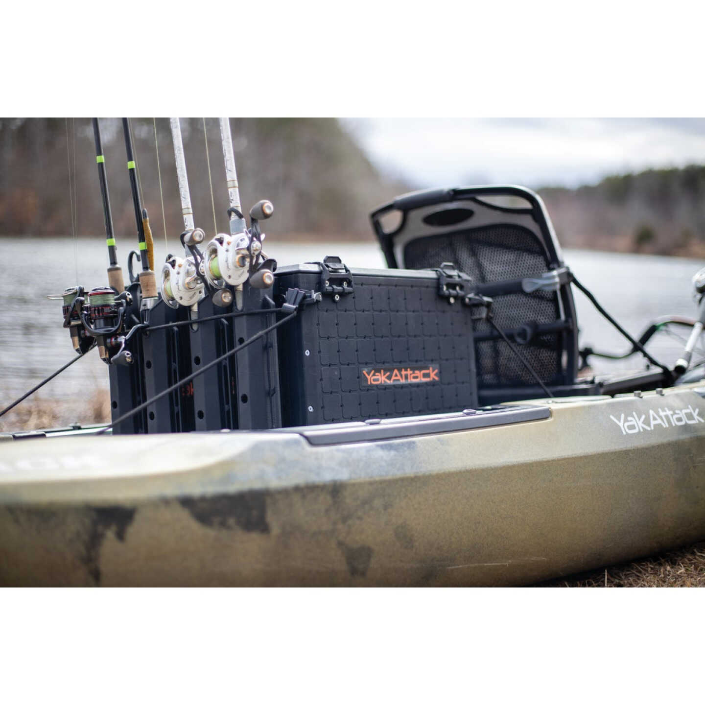 YakAttack BlackPak Pro 16 In. x 16 In. Black Kayak Fishing Crate Image 2