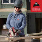 Milwaukee GRIDIRON Women's Medium Gray Long Sleeve Pocket T-Shirt Image 4