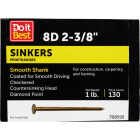 Do it 8d x 2-3/8 In. 11-1/2ga Coated Sinker Framing Nails (153 Ct., 1 Lb.) Image 1