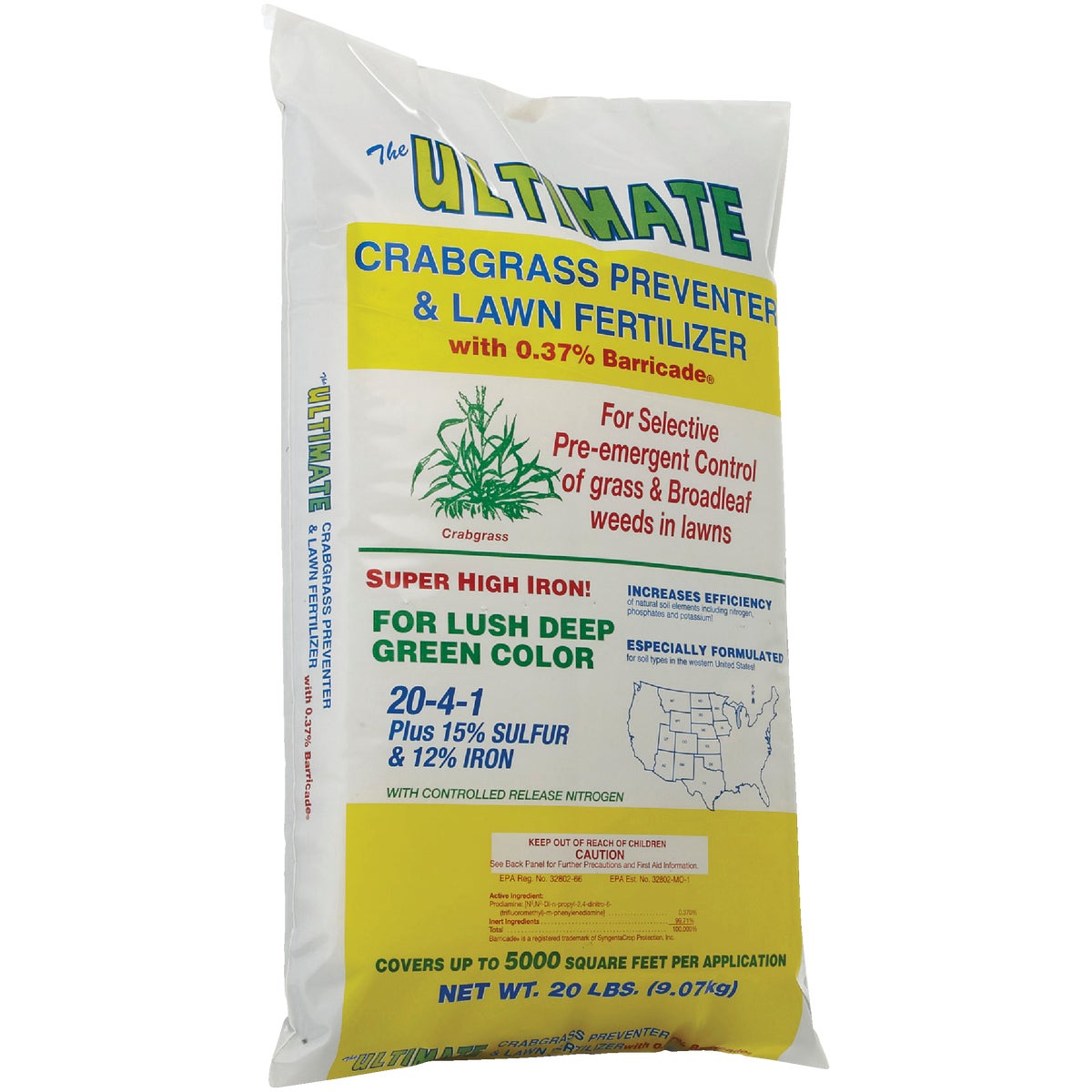 Ultimate 20 Lb. 5000 Sq. Ft. 20-4-1 Lawn Fertilizer with Crabgrass Preventer Image 4