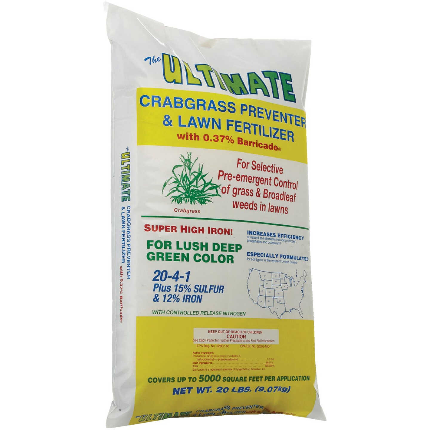 Ultimate 20 Lb. 5000 Sq. Ft. 20-4-1 Lawn Fertilizer with Crabgrass Preventer Image 4