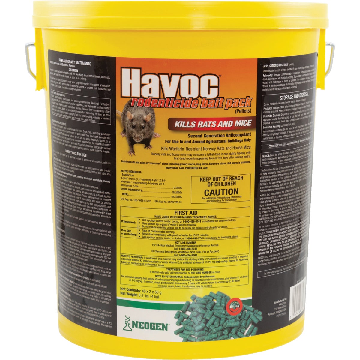 Havoc Pellet Bait Pack Rat And Mouse Poison (80-Pack) Image 2