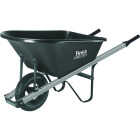 Best Garden 5 Cu. Ft. Poly Wheelbarrow With Steel Handles Image 1