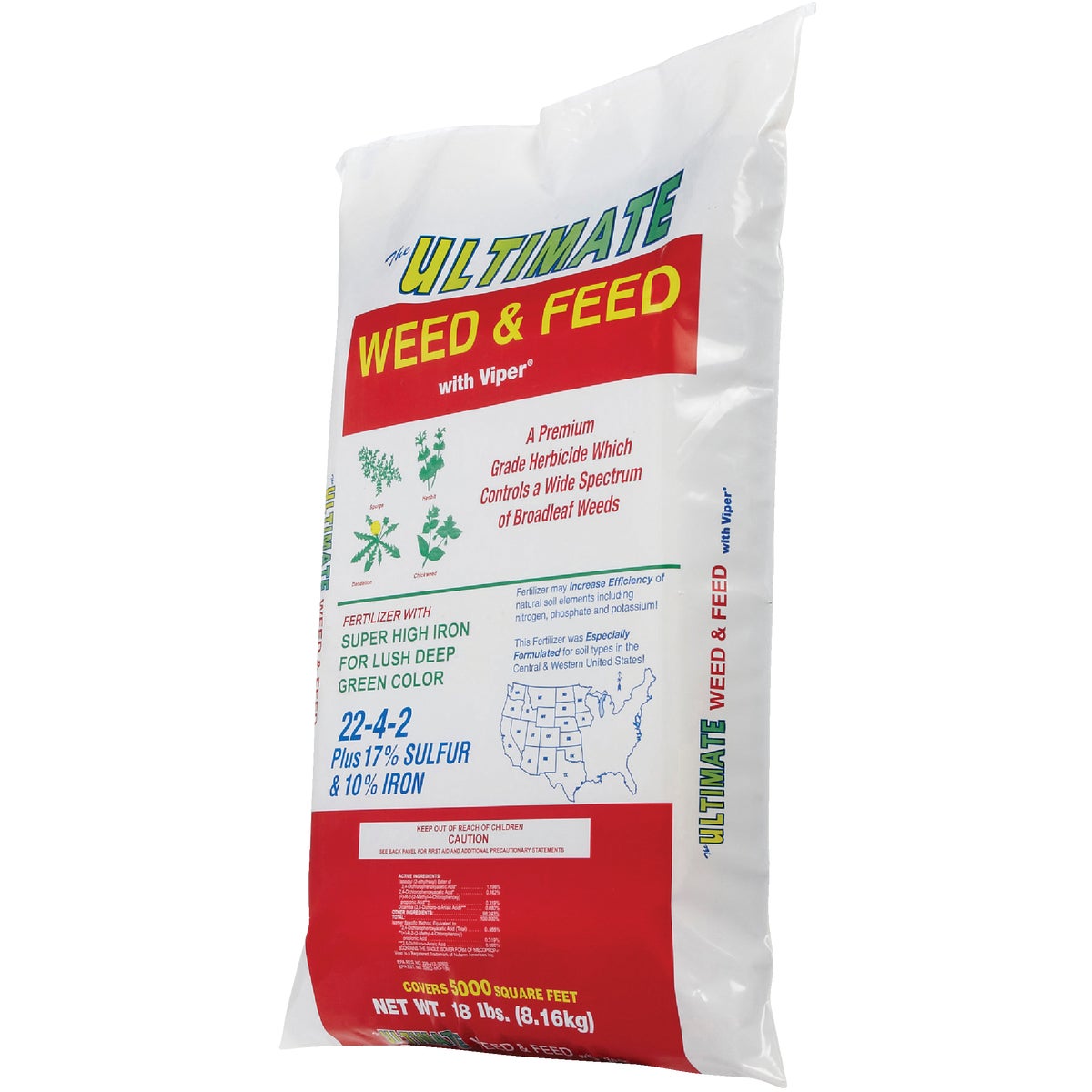 Ultimate Weed & Feed 18 Lb. 5000 Sq. Ft. 22-4-2 Lawn Fertilizer with Weed Killer Image 5