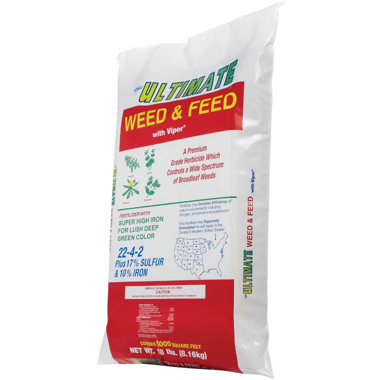 Ultimate Weed & Feed 18 Lb. 5000 Sq. Ft. 22-4-2 Lawn Fertilizer with Weed Killer Image 5