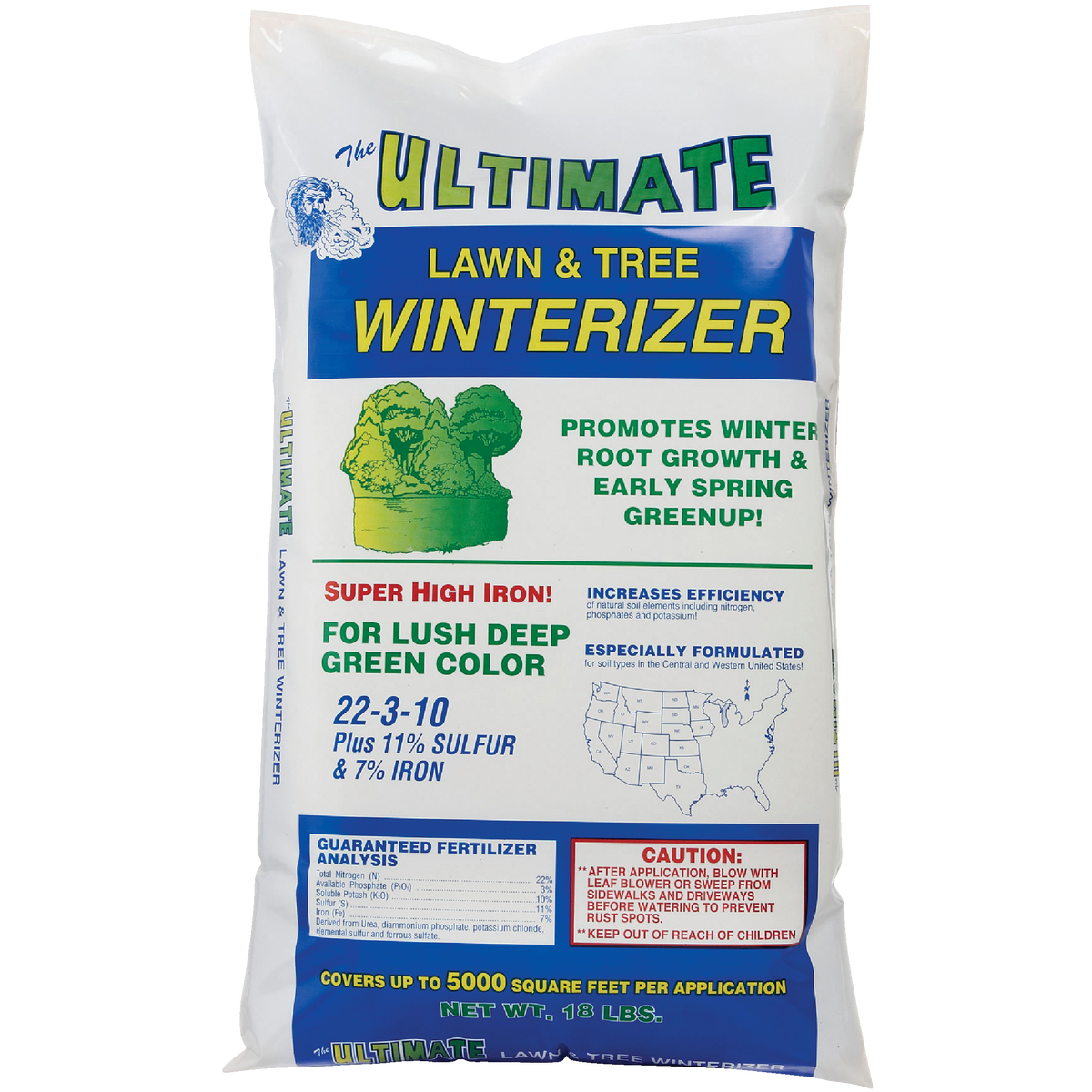 Ultimate 18 Lb. 5000 Sq. Ft. 22-3-10 Lawn And Tree Winterizer Fall Fertilizer Image 2