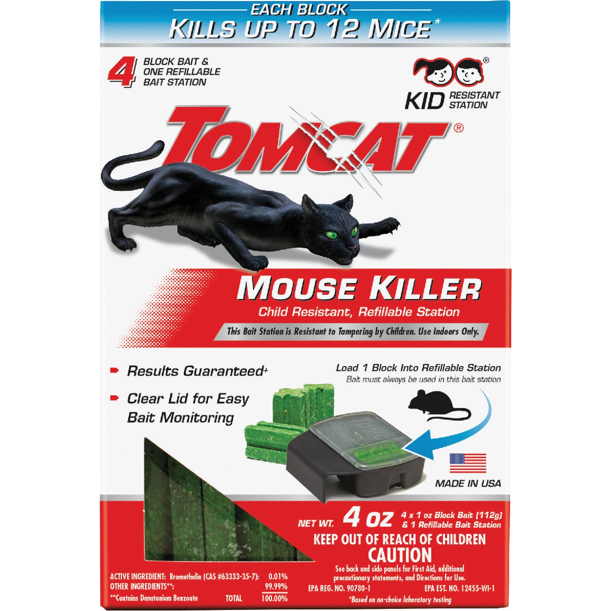 TOMCAT Refillable Bait Station Mouse Killer (4-Refill) Image 2
