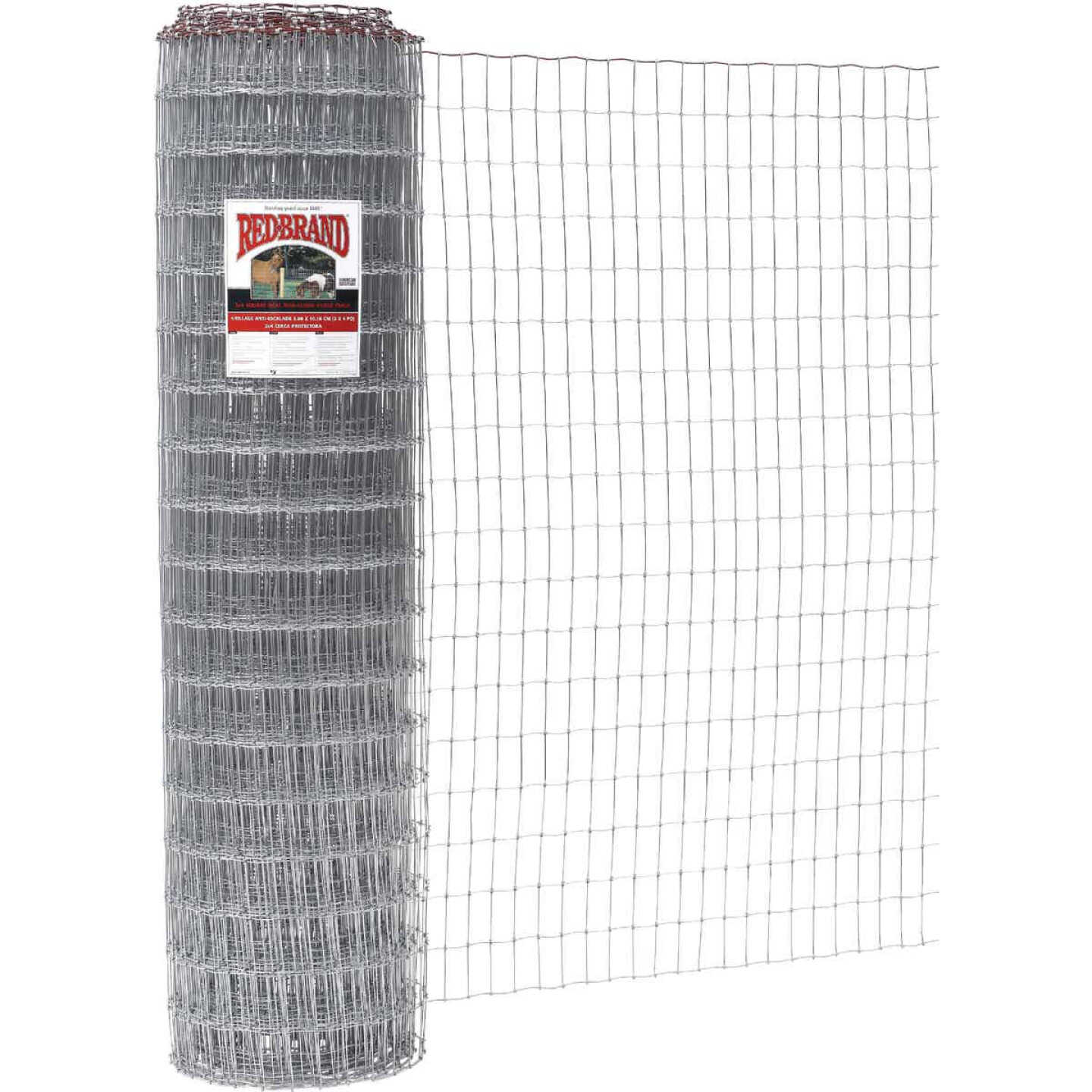 Keystone Red Brand 60 In. H. x 100 Ft. L. Galvanized Steel Class 1 Square Deal Non-Climb Horse Fence Image 1