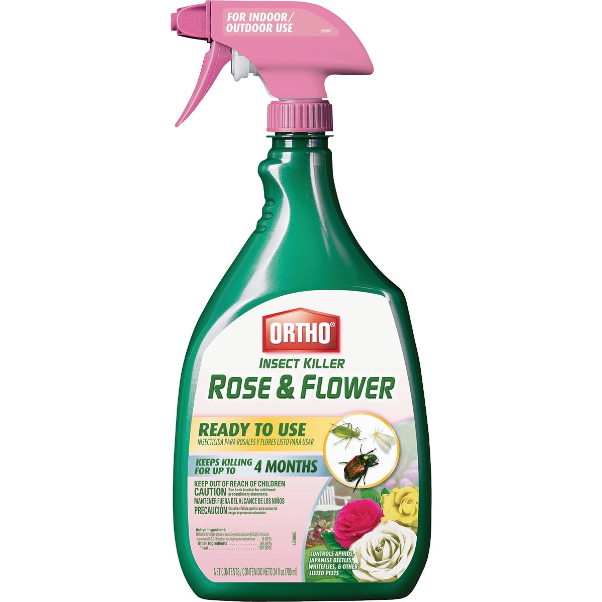 Ortho 24 Oz. Ready To Use Trigger Spray Rose & Flower Insect Killer