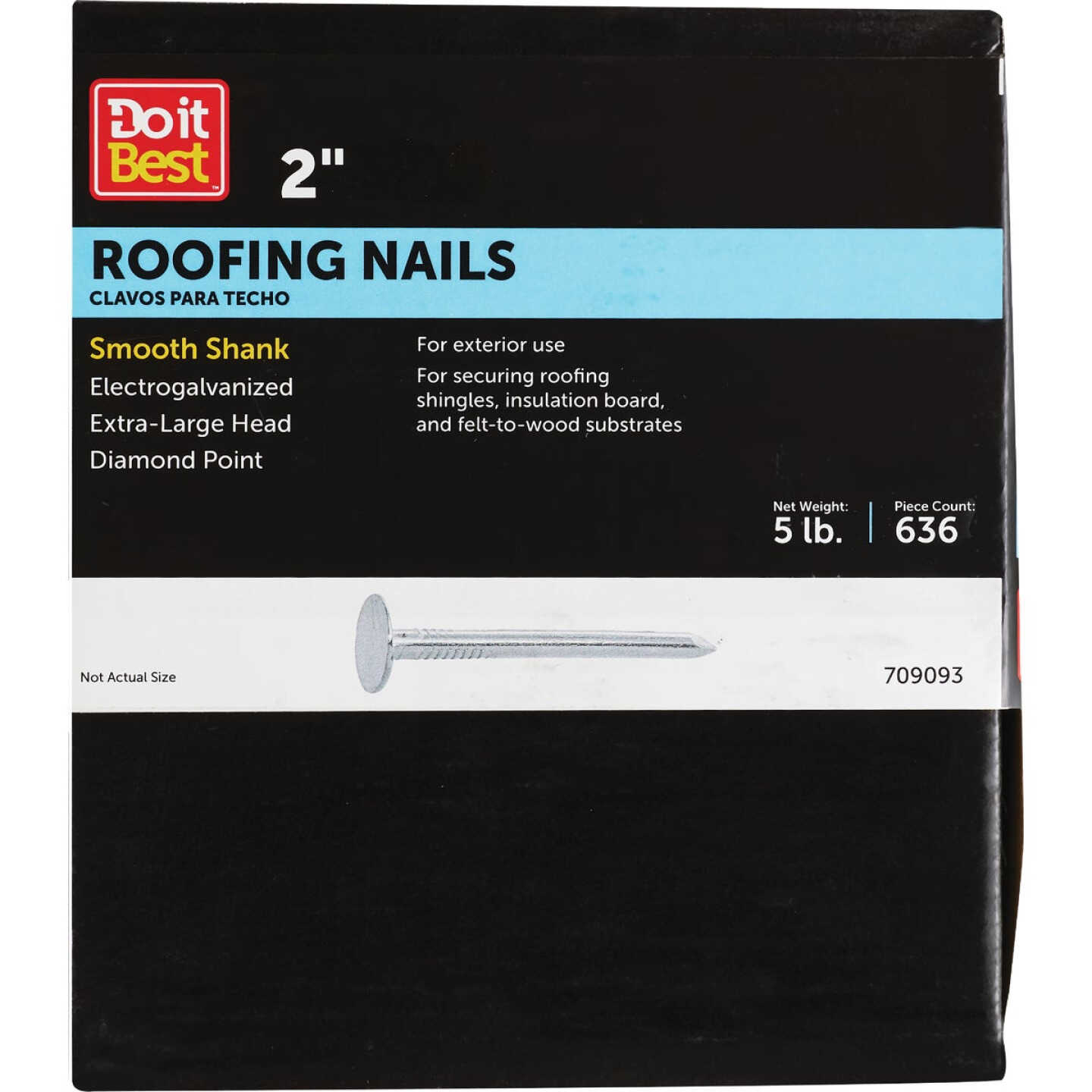 Do it 2 In. 11 ga Electrogalvanized Roofing Nails (720 Ct., 5 Lb.) Image 1