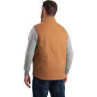 Berne Heartland Men's Medium Brown Sherpa-Lined Washed Duck Vest Image 3
