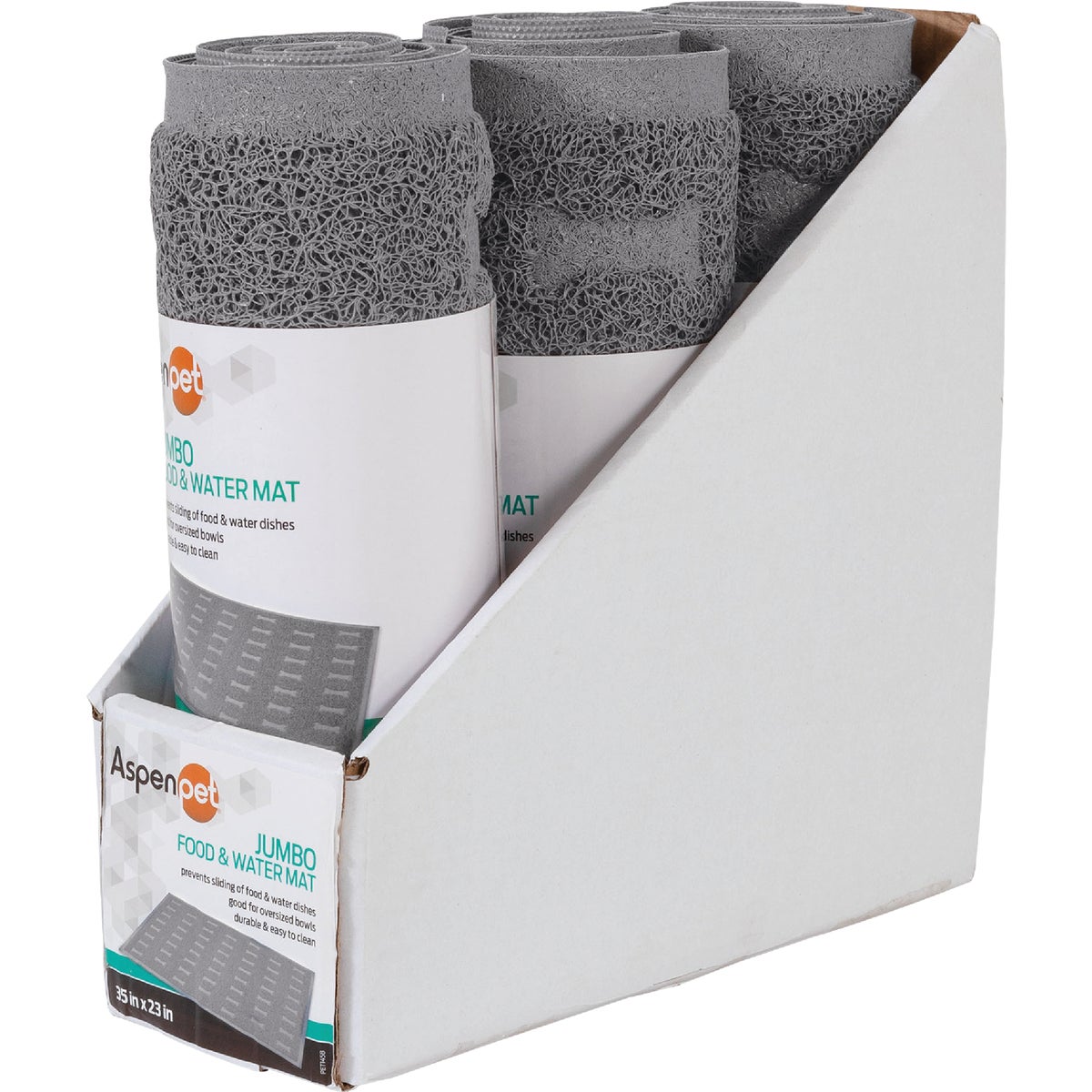 Aspen Pet 35 In. x 23 In. Plastic Pet Feeding Mat Image 4