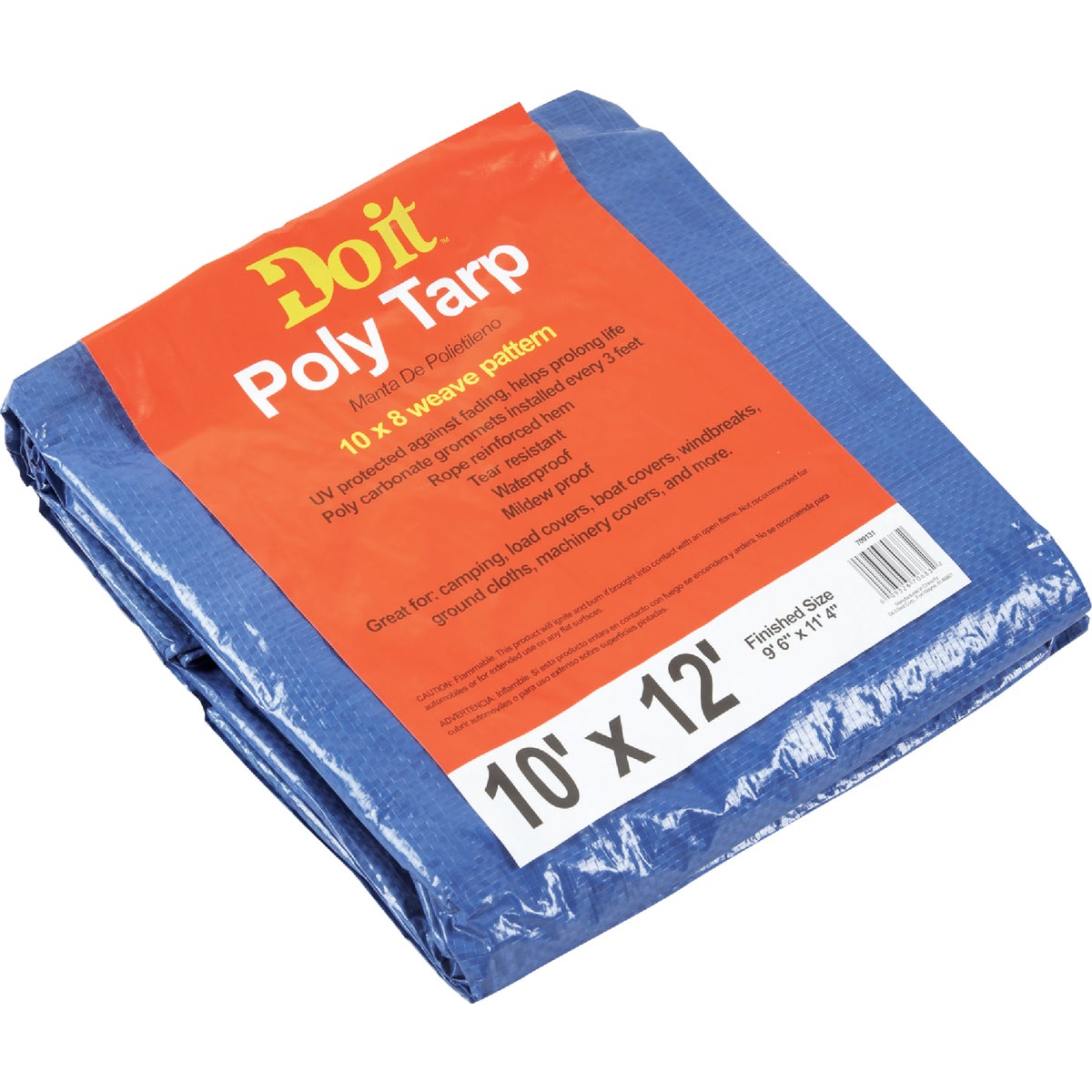 Do it Best Blue Woven 10 Ft. x 12 Ft. Medium Duty Poly Tarp Image 2