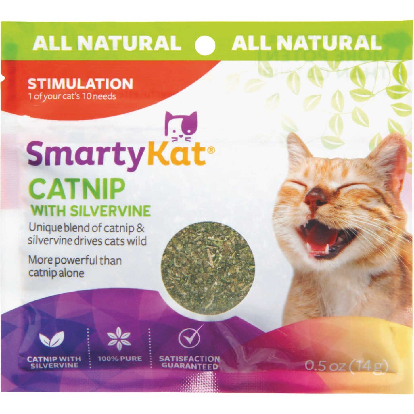 SmartyKat 0.5 Oz. Catnip with Silvervine Image 1