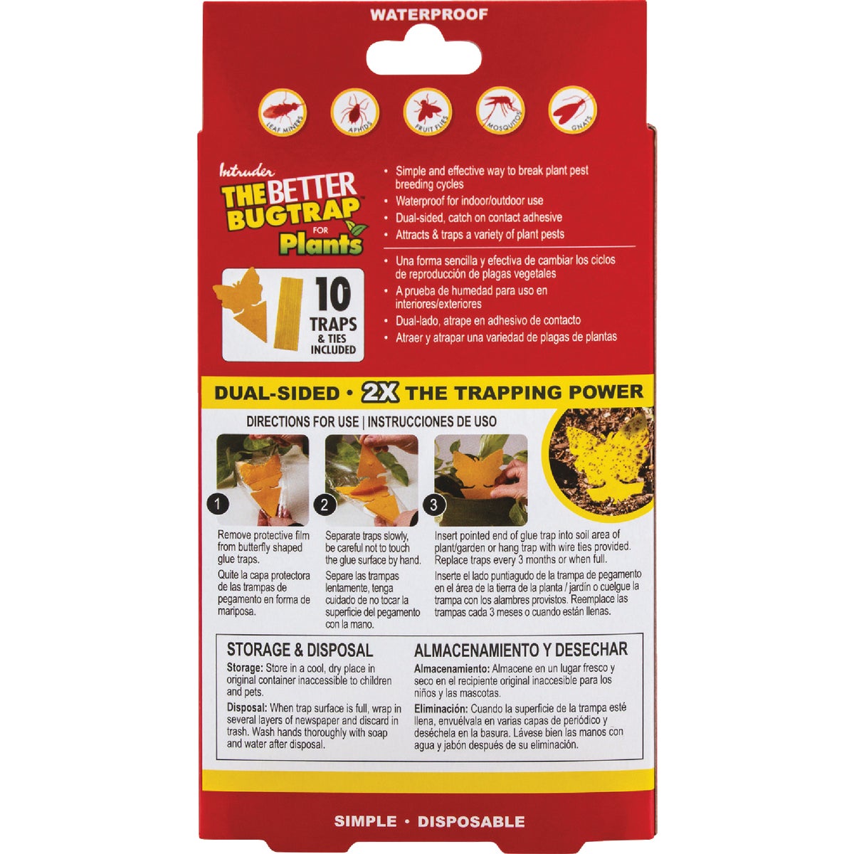 Intruder The Better Bugtrap for Plants Disposable Indoor/Outdoor Insect Trap (10-Pack) Image 7