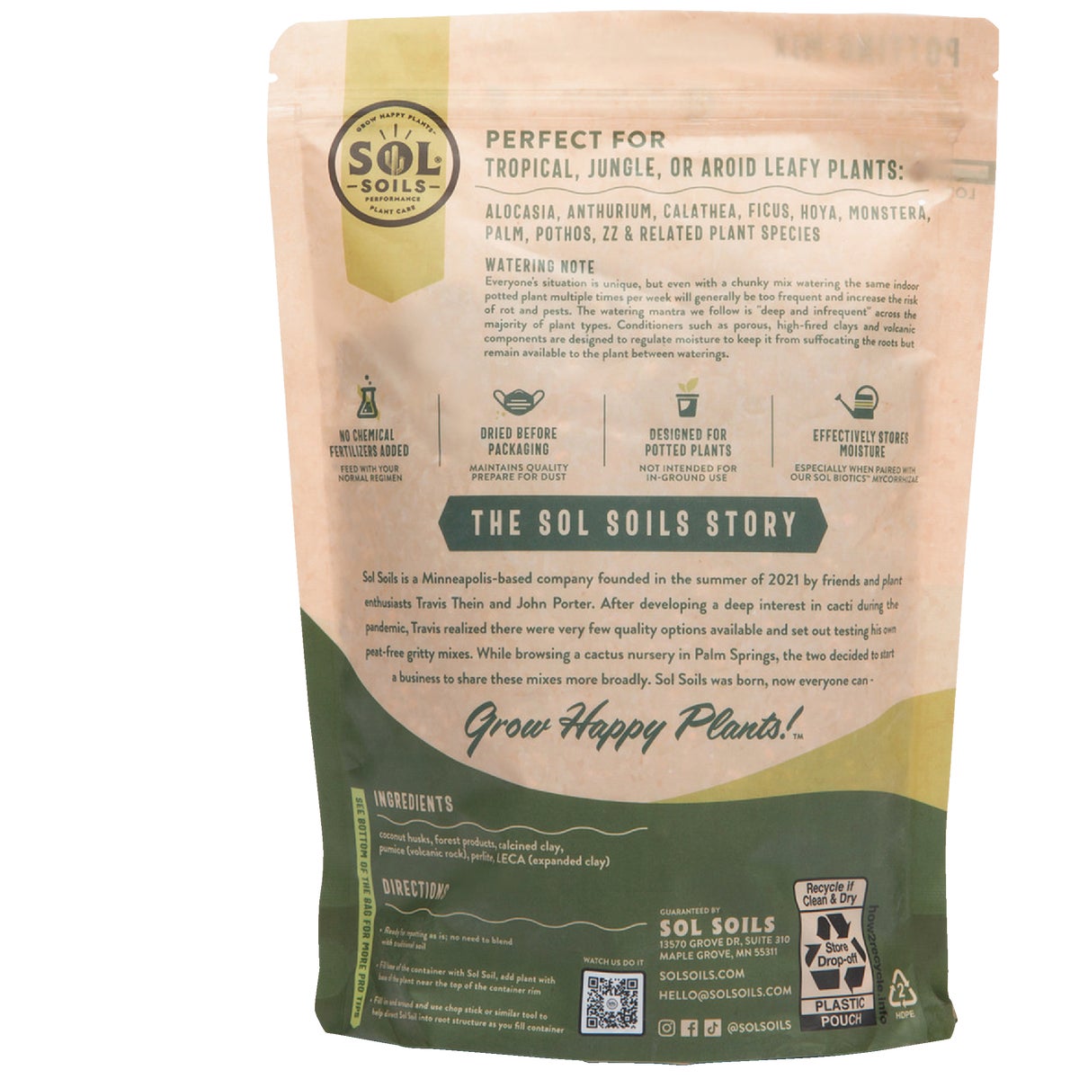 Sol Soils 2 Qt. Houseplant Chunky Mix Image 7