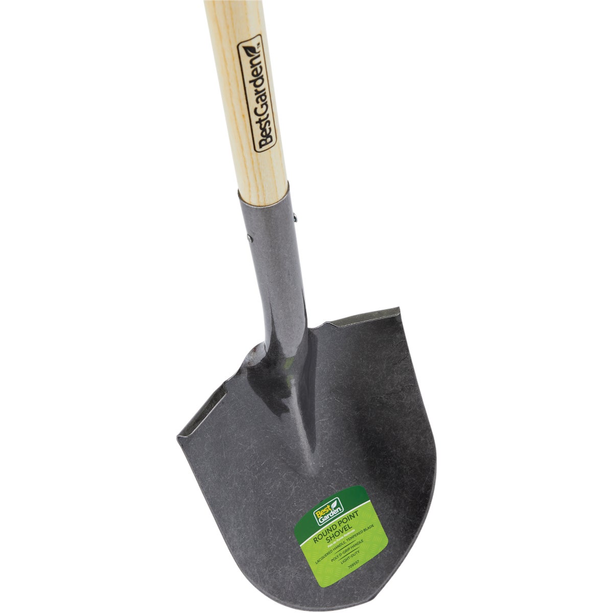 Best Garden 28 In. Wood D-Handle Round Point Shovel Image 3